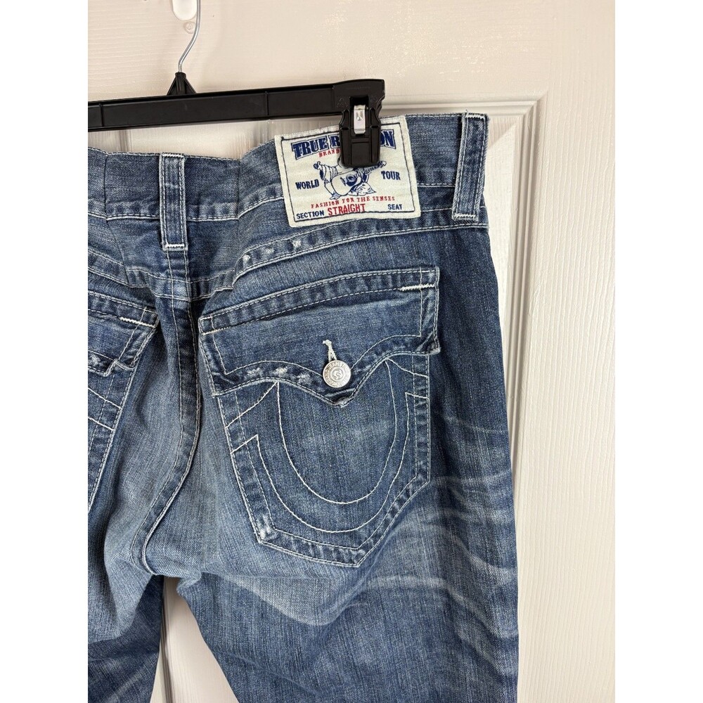 True Religion Jeans Buddha Logo Straight Mens Size - 39x30 - 322